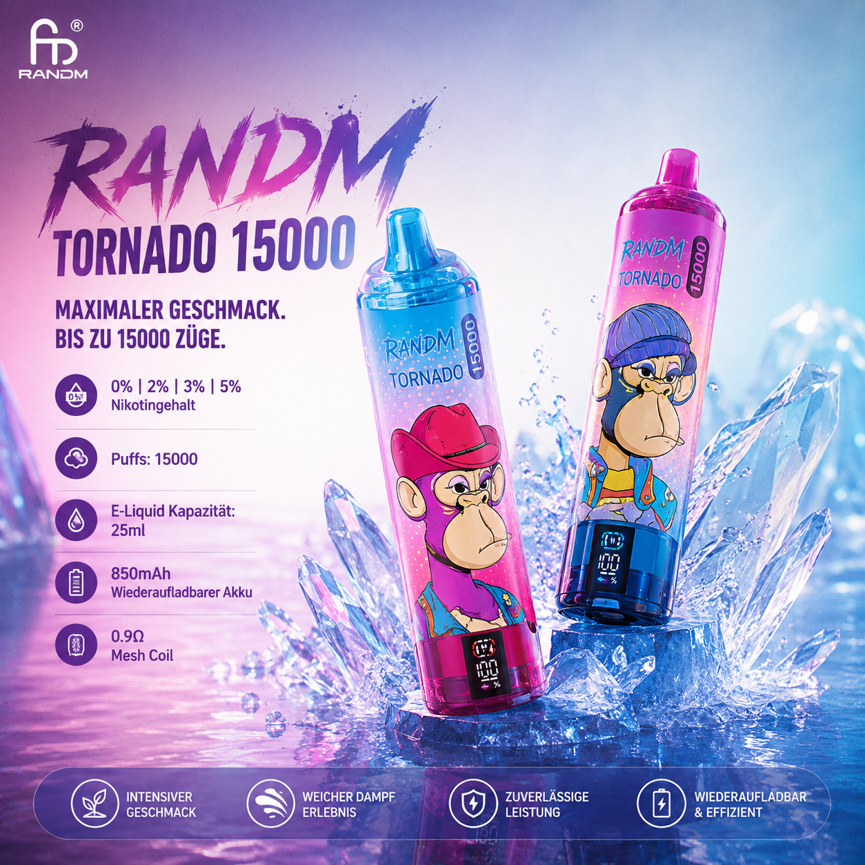 Fumot Tornado – 15 000 Bouffées – 2 % de Nicotine